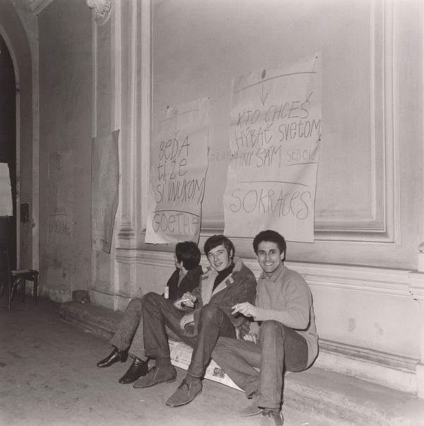 Ladislav Bielik – Gustáv Husák a študenti v PKO 