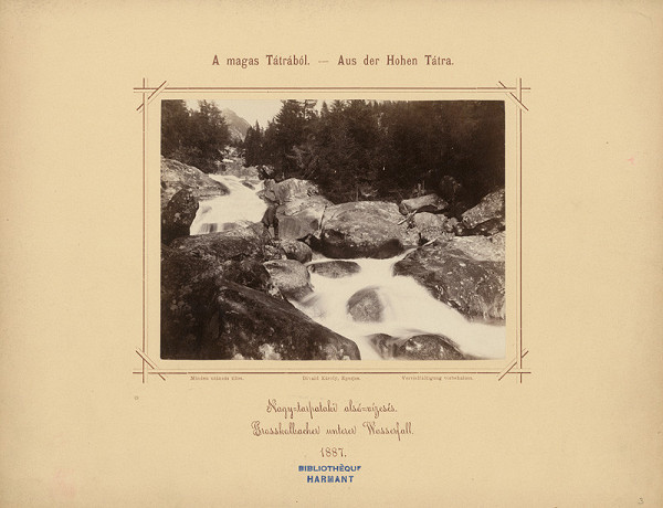 Karol Divald – Dolný vodopád Veľkého Studeného potoka 