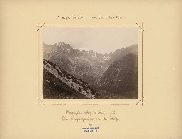 Karol Divald – Mengusovská dolina od Bášt 