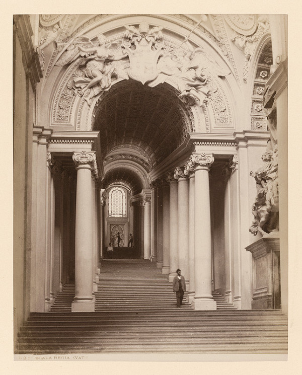 Neznámy autor – Rím. Vatikán. Kráľovské schodisko (Scala Regia) 