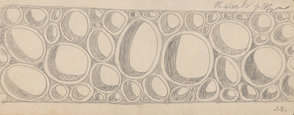 Jozef Sušienka – Návrh na deliacu stenu. Sad pionierov, Lučenec 