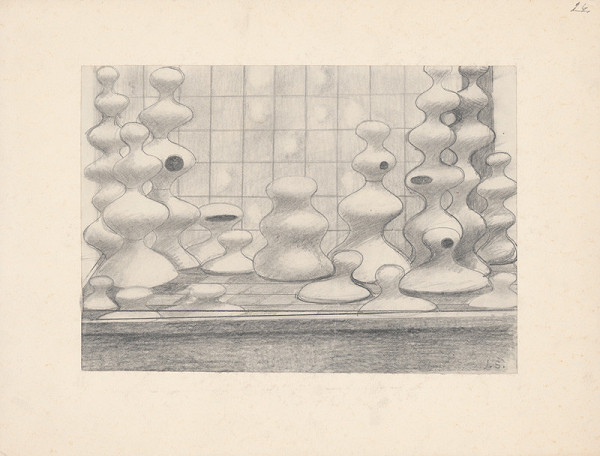 Jozef Sušienka – Návrh na fontánu. Veľvyslanectvo ČSSR, Bonn (NSR) 