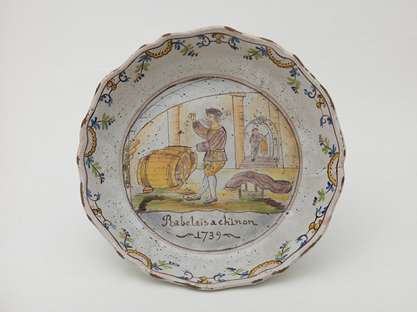 Francúzsky majster z 18. storočia – Tanier Rabelais a chinon 