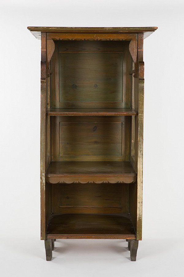 Dušan Samuel Jurkovič – Policová knižnica. Vlastný byt, pracovňa - Veveří č. 14, Brno 