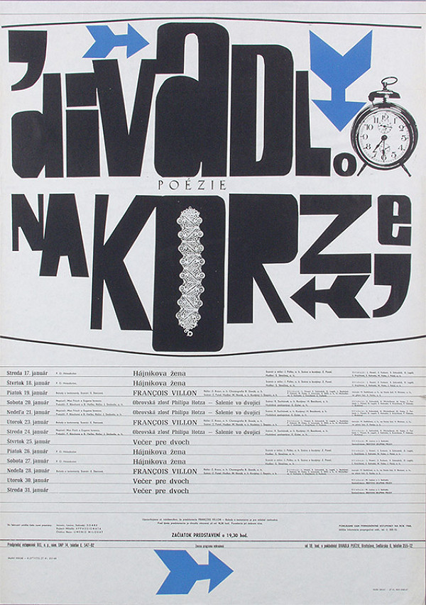 Milan Veselý – Divadlo na korze / Divadlo poézie. Program 