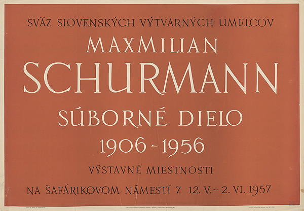 Emil Bačík – Súborné dielo - Maximilián Schurmann 