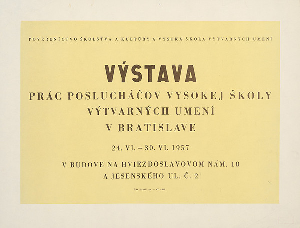 Slovenský autor – Výstava prác poslucháčov VŠVU 