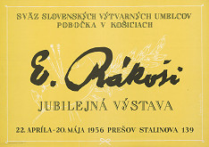 Štefan Hapák – Jubilejná výstava-E.Rákoši 