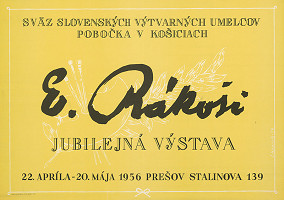 Štefan Hapák – Jubilejná výstava-E.Rákoši 
