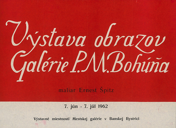 Slovenský autor – Výstava obrazov - Ernest Špitz 