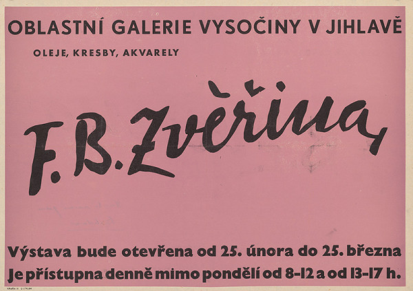 Moravský autor – Oleje,kresby,akvarely-F.B.Zvěřina 
