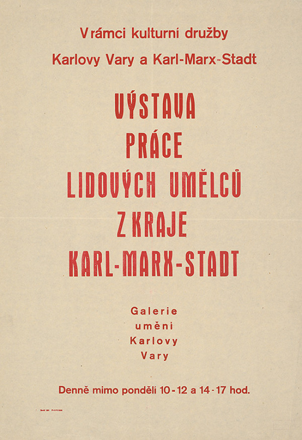 Český autor – Výstava prác ľudových umelcov z kraja Karl-Marx Stadt 
