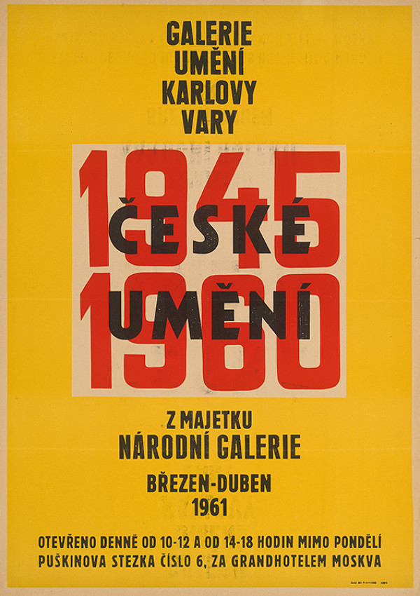 Karlovarský autor – České umenie 1945-1960