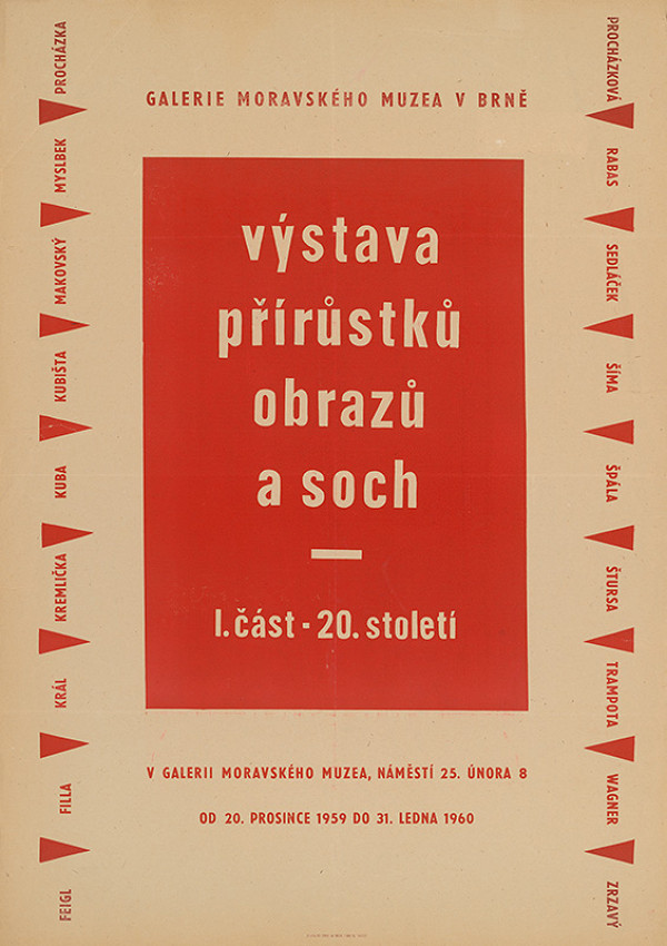 Brnenský autor – Výstava prírastkov obrazov a sôch - I.časť 20.storočia 
