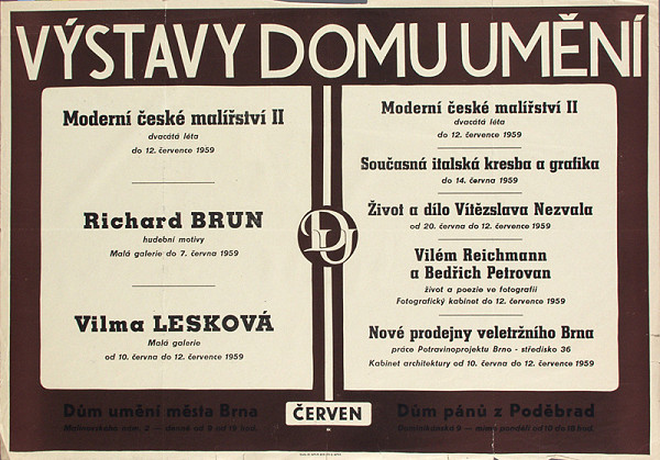 Moravský autor – Výstavy - Dom umenia 