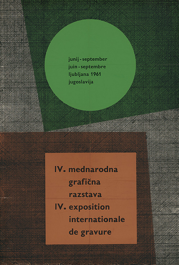 Juhoslovanský autor, Ivan Picelj – IV.Medzinárodná grafická výstava 