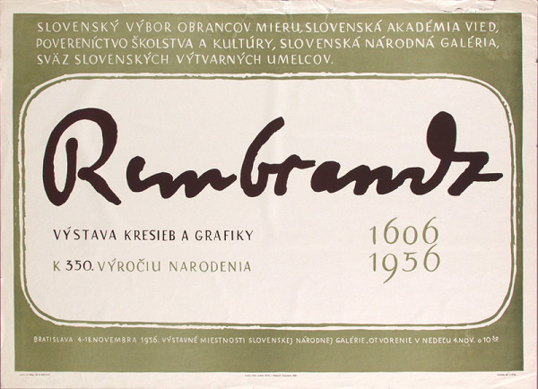 Anton Hollý – Výstava kresieb a grafiky Rembrandt 