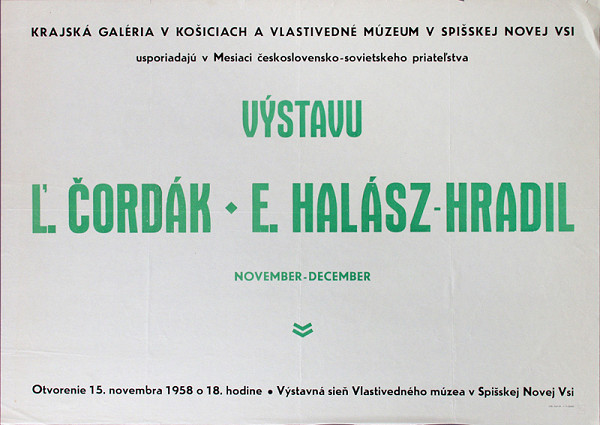 Neznámy autor – K.Čorolák, E.Halász-Hradil 