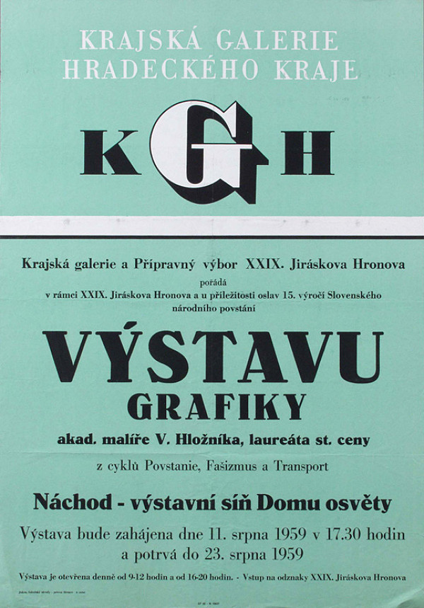 Český autor – Výstava grafiky V.Hložníka 