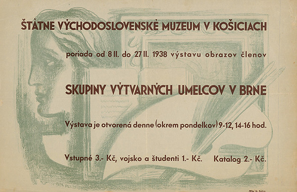 Petr Dillinger – Výstava obrazov členov Skupiny výtvarných umelcov v Brne. Štátne východoslovenské muzeum v Košiciach 