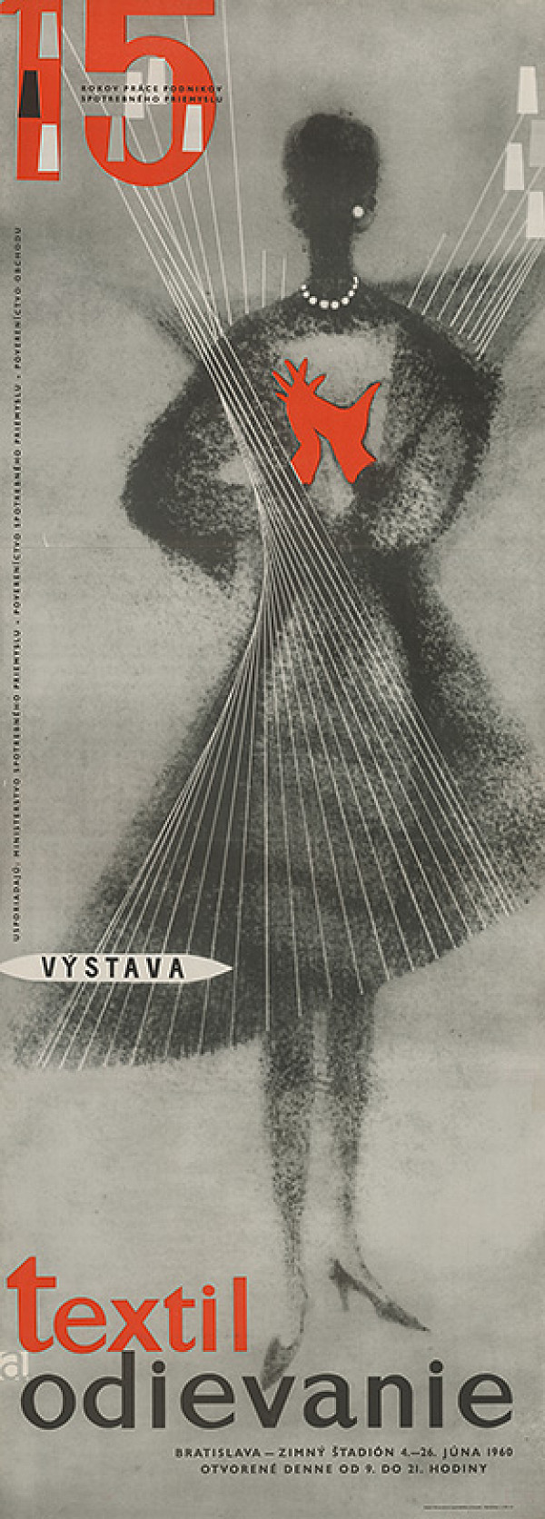 Čestmír Pechr – Textil,odievanie. Výstava. 15 rokov práce podnikov spotrebného priemyslu. 