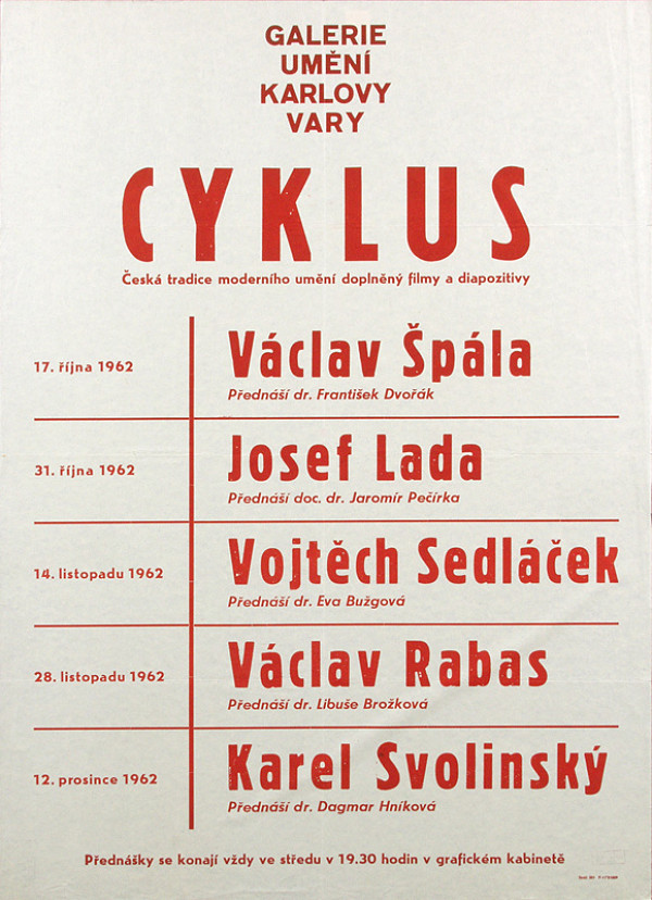 Český autor – Cyklus prednášok - Česká tradícia moderného umenia 