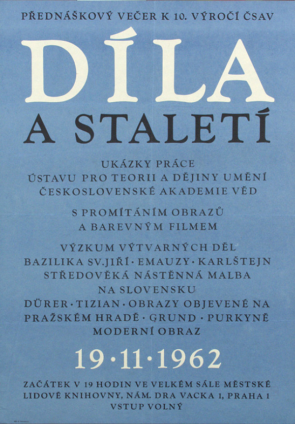 Český autor – Prednáškový večer - Diela a storočia 