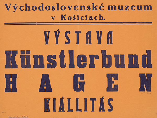 Košický autor – Výstava - Kunstlerbund Hagen 