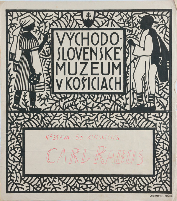 Neznámy autor – Carl Rabus. Výstava 53. Kiállitás. Východoslovenské muzeum v Košiciach 