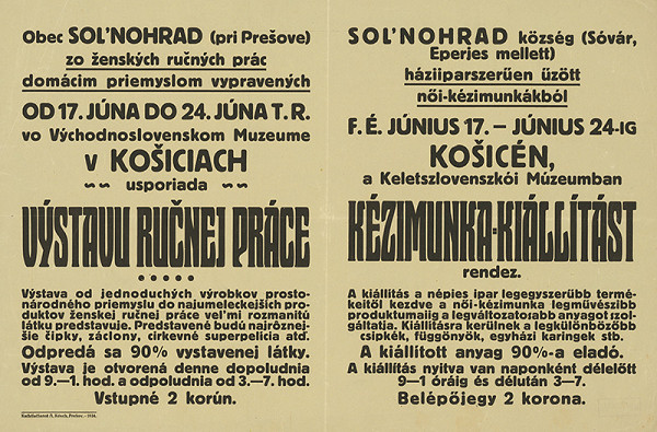 Neznámy autor – Výstava ručnej práce 