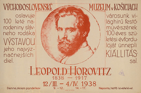 Armin Horovitz – Leopold Horovitz 1838 -1917. Východoslovenské muzeum v Košiciach 