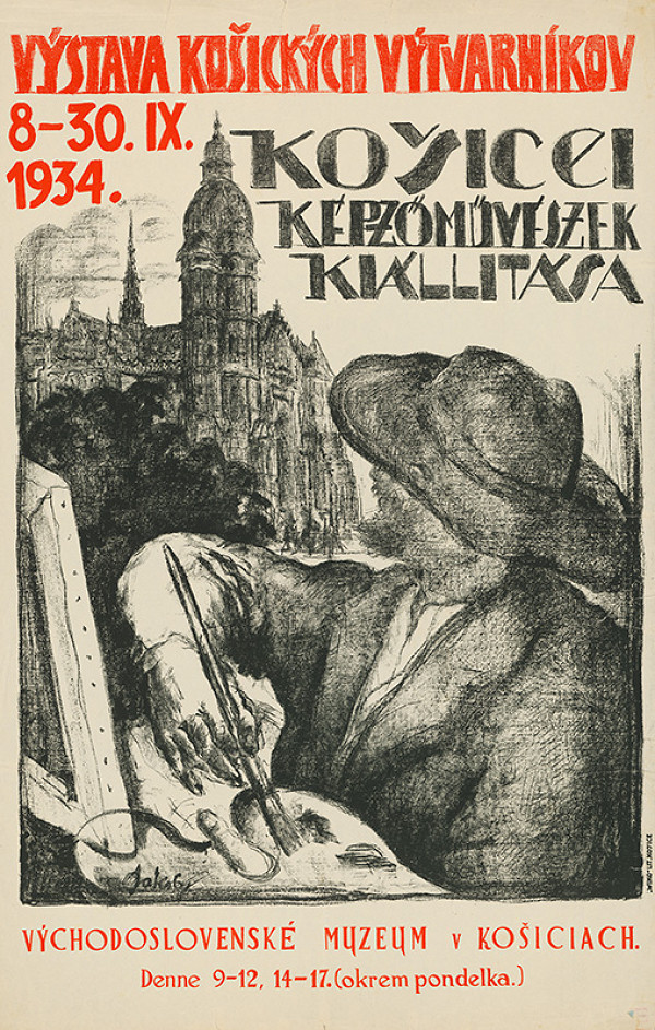 Július Jakoby – Výstava košických výtvarníkov. Košicei képzőművészek kiallitása 