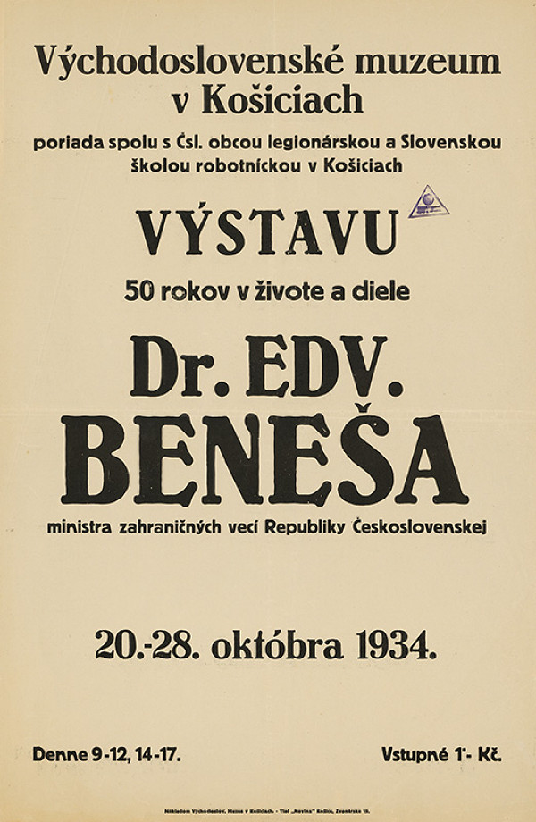 Košický autor – 50.rokov v živote a diele Dr.Eduarda Beneša 