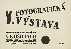 Košický autor – V.fotografická výstava klubu fotografov amatérov v Košiciach 