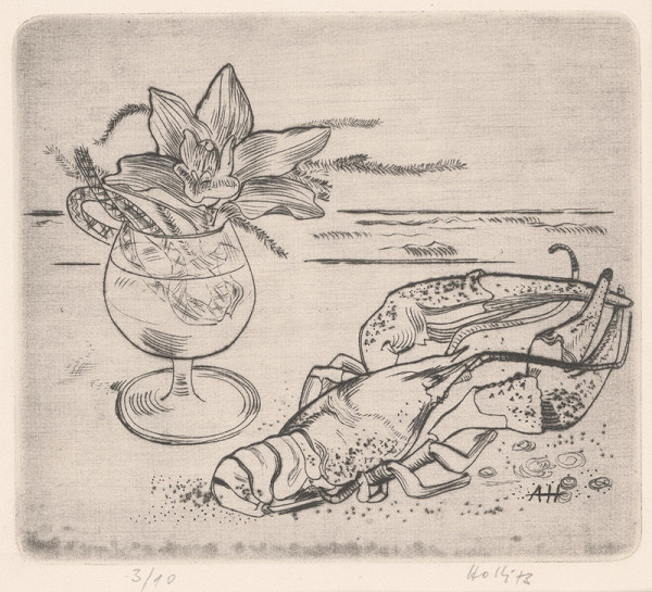 Anton Hollý – Zátišie s rakom 