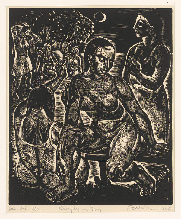 Július Szabó – Kúpajúce sa ženy 