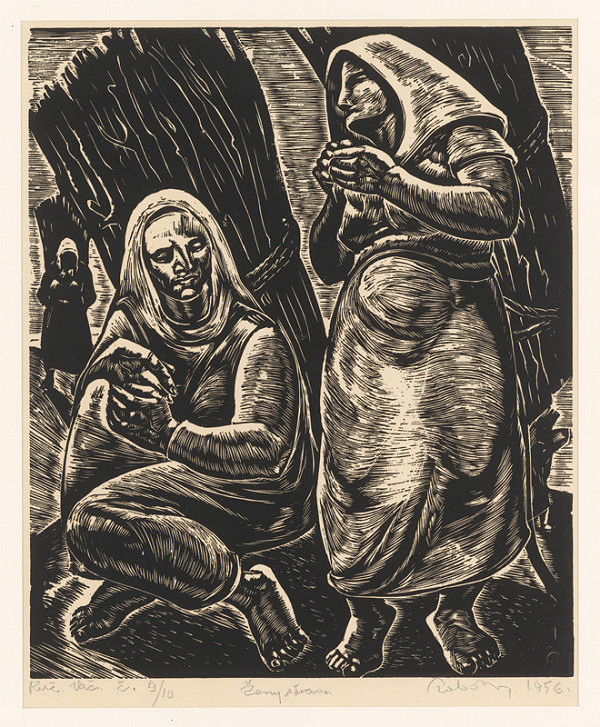 Július Szabó – Ženy s drevom 