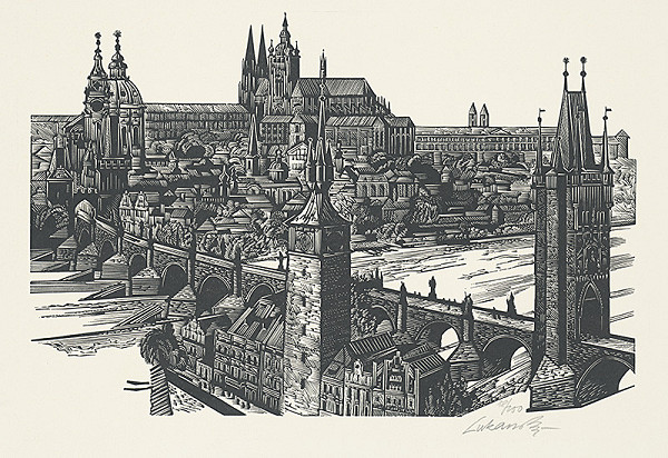 Jaroslav Lukavský – Hradčany z Novotného lávky 