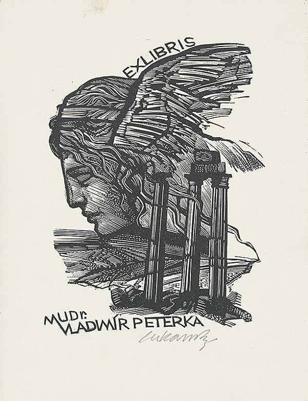 Jaroslav Lukavský – Ex libris MUDr. Vladimíra Peterku 