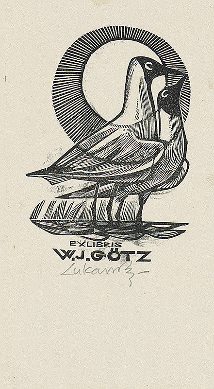 Jaroslav Lukavský – Ex libris W. J. Götz 