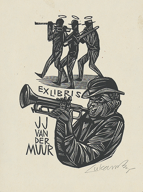 Jaroslav Lukavský – Ex libris J.J. van der Muur 
