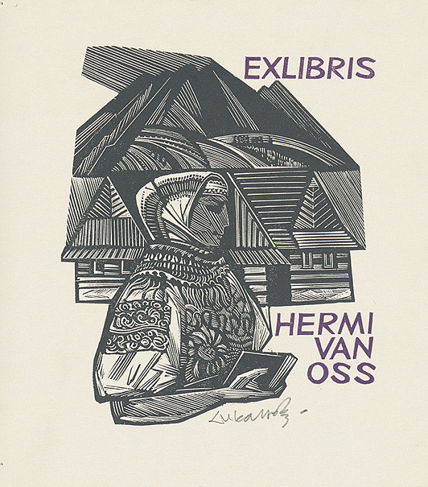 Jaroslav Lukavský – Ex libris Hermi van Oss 