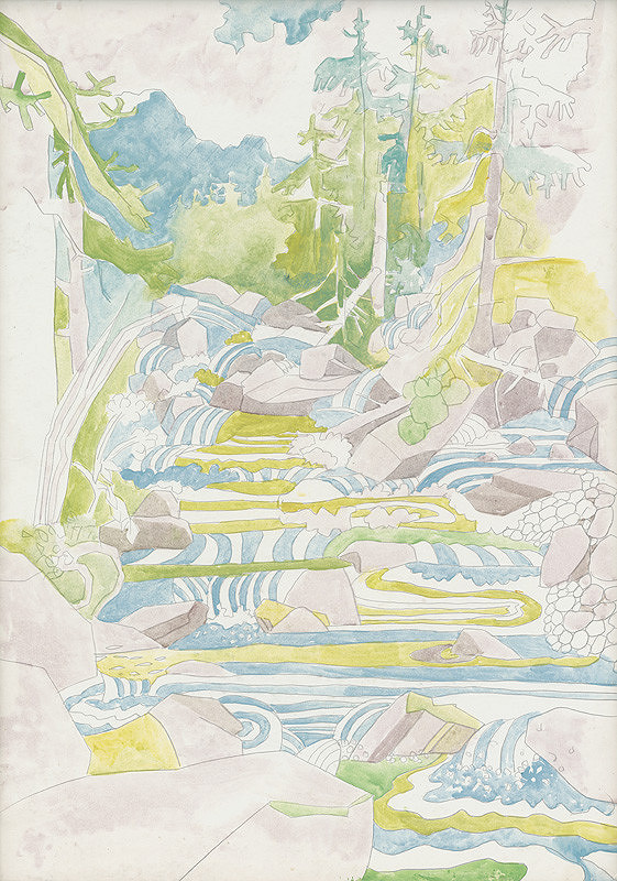 Vladimír Popovič – Kresba vodopádu 