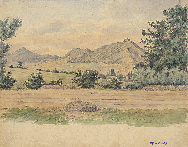 Slovenský kresliar z 3. štvrtiny 19. storočia – Kapušiansky hrad 