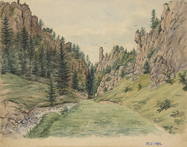 Slovenský kresliar z 3. štvrtiny 19. storočia – Lipovecký kaňon 