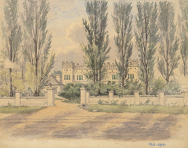 Slovenský kresliar z 3. štvrtiny 19. storočia – Kaštieľ vo Fričovciach 