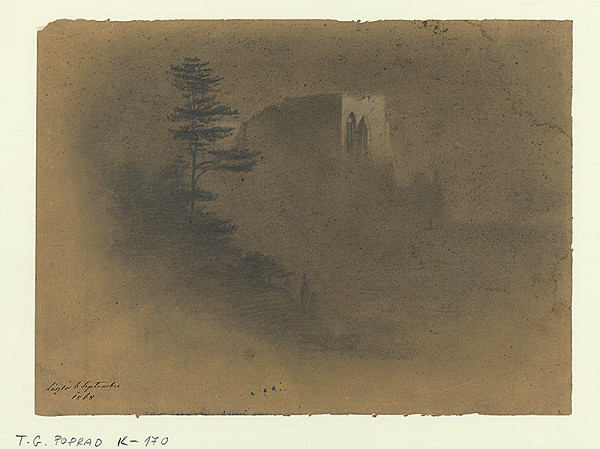 Ladislav Mednyánszky – Romantická krajina s ruinou 