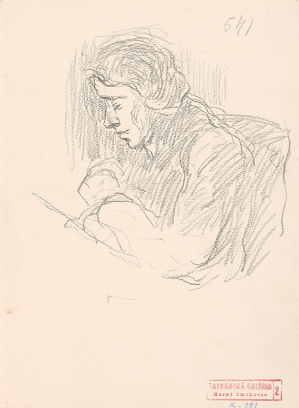 Andor Borúth – Sediaca žena 