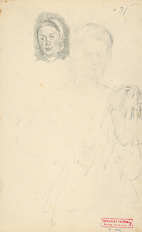 Andor Borúth – Škica ženskej hlavy 