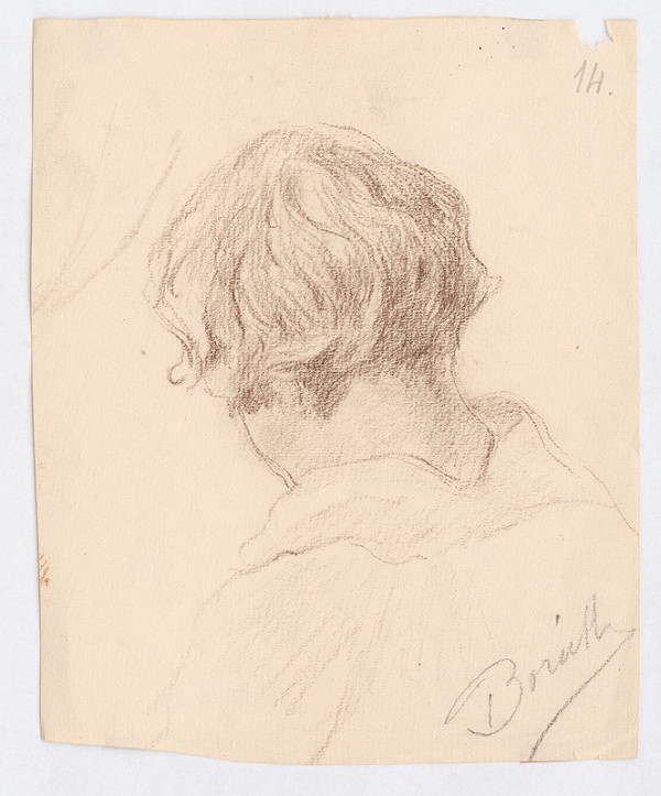 Andor Borúth – Dievčenská hlava odzadu 